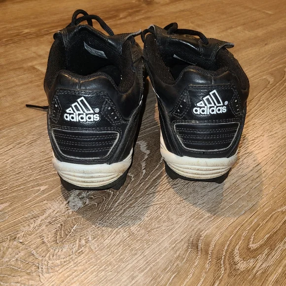Adidas Softball Cleats Black Athletic Shoes Size 9 - Picture 6 of 8